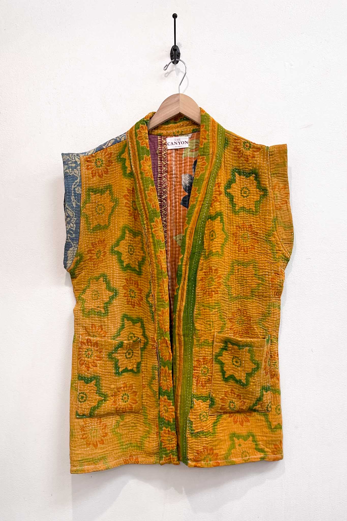 Vintage Kantha Vest - Changing Seasons Outerwear The Canyon
