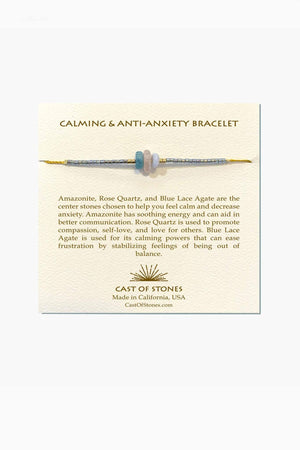 Calming and Anti Anxiety Bracelet Bracelets Cast of Stones