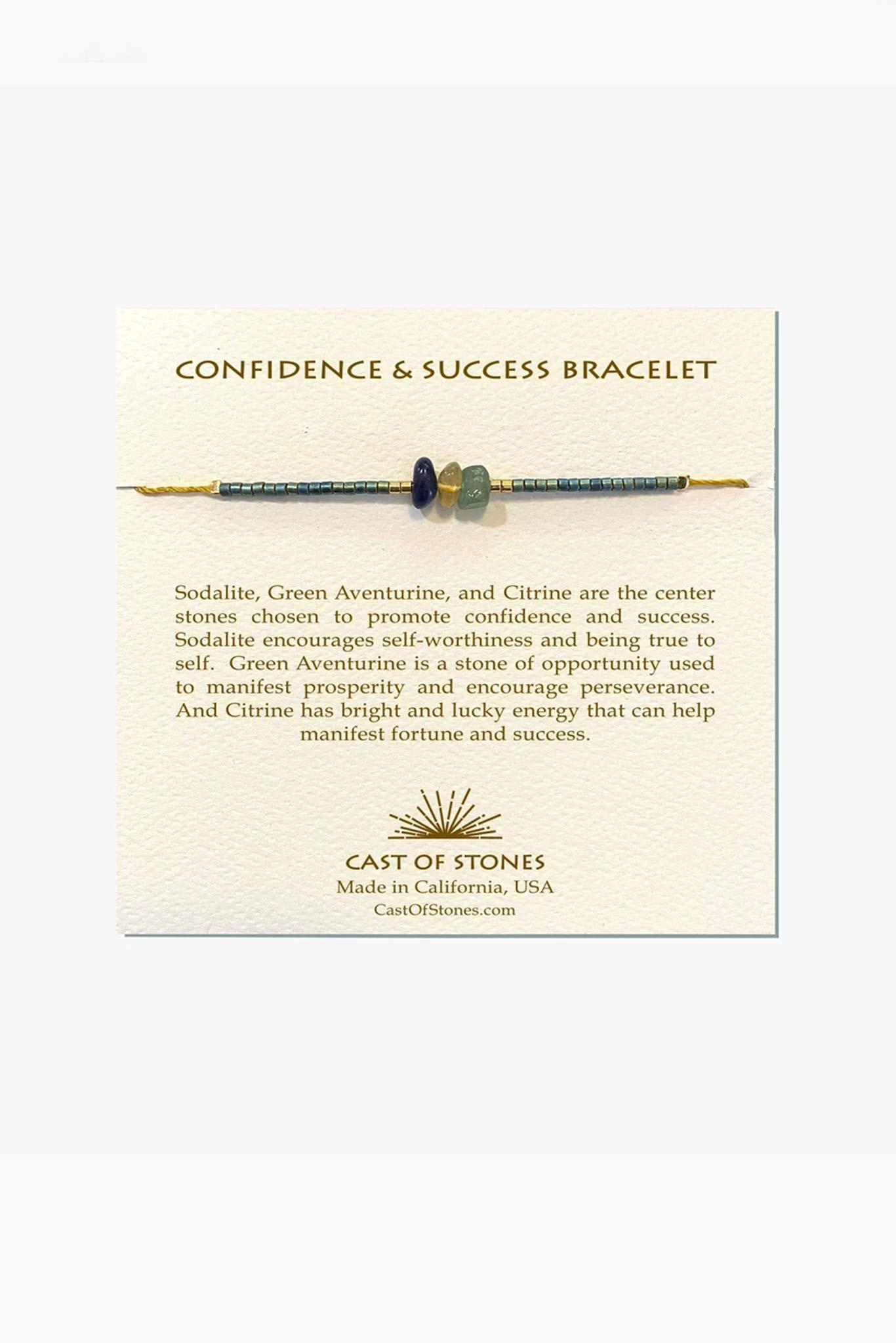 Confidence and Success  Bracelet Bracelets Cast of Stones