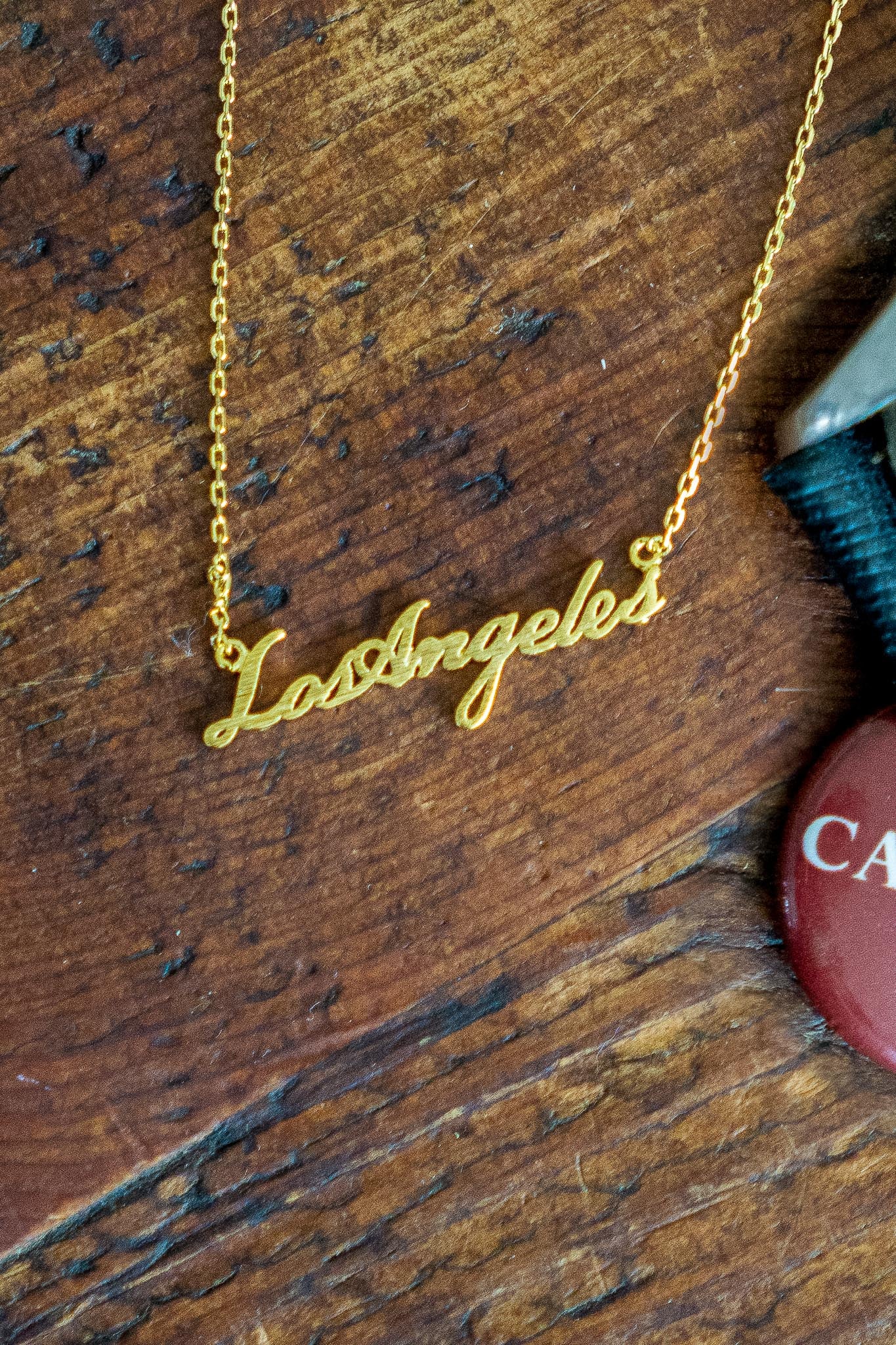 Los Angeles Script Necklace Jewelry Fame