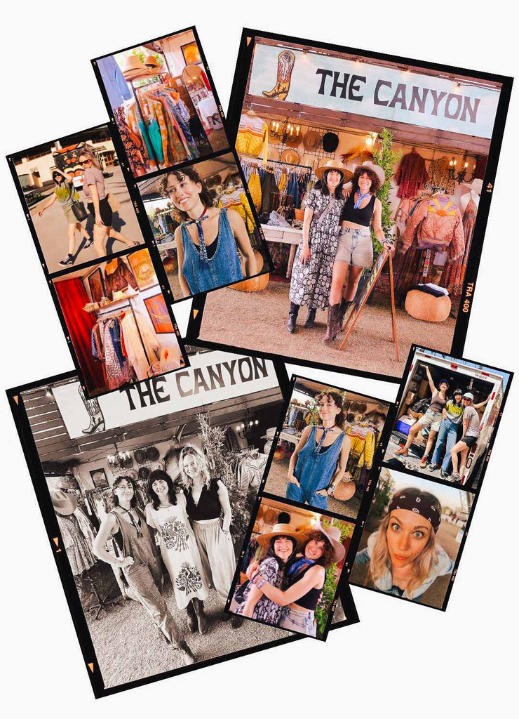 Varioius pix of Cynthia, Cameron and Kerri at our booth at Stagecoach Festival 2024!