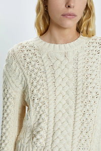 Quinn Shrunken Fisherman Sweater Sweaters PISTOLA