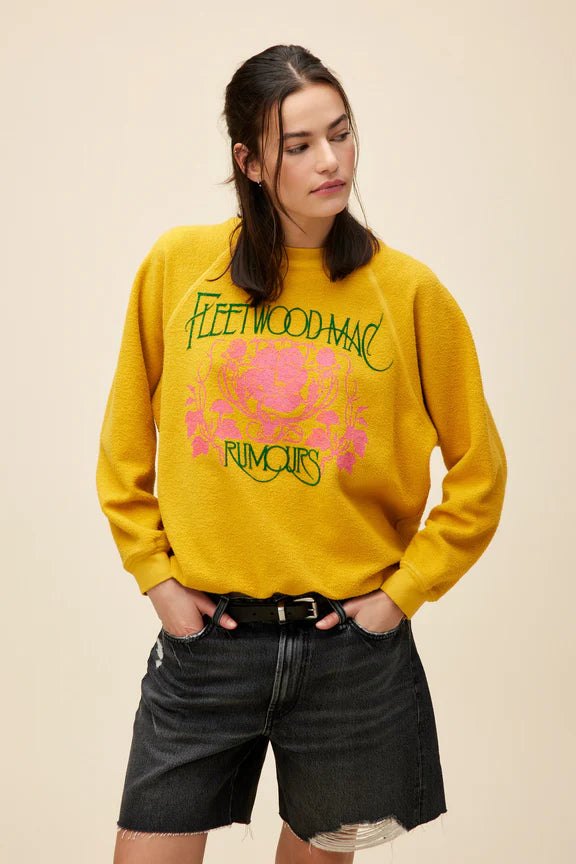 Fleetwood Mac Floral Reverse Sweatshirt Sweaters Daydreamer