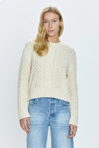 Quinn Shrunken Fisherman Sweater Sweaters PISTOLA