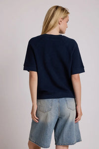 Kennedy Short Sleeve Crew Neck Sweatshirt Sweaters Perfect White Tee