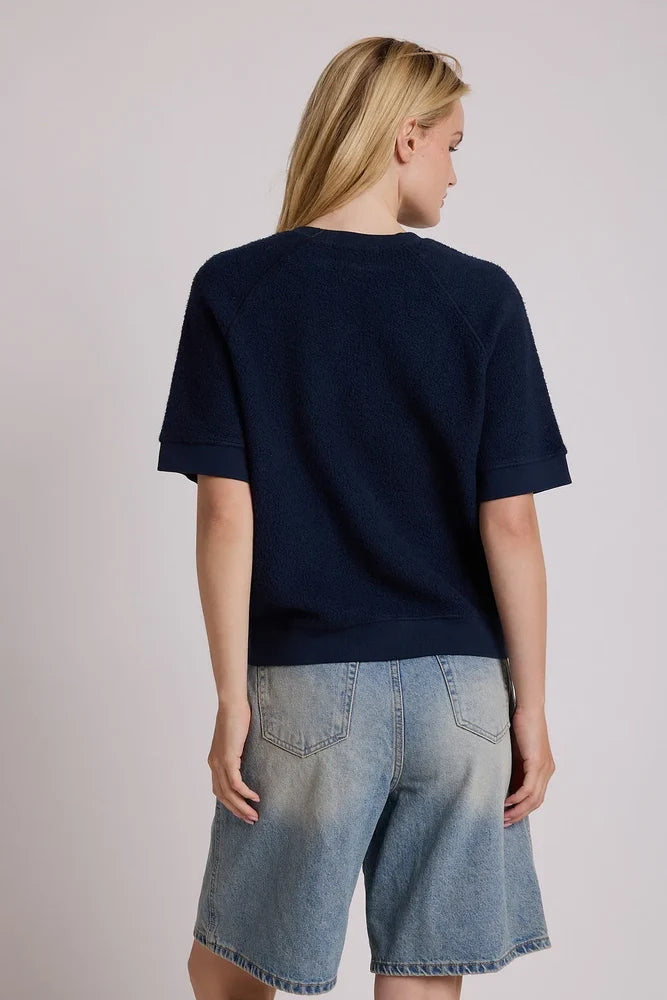 Kennedy Short Sleeve Crew Neck Sweatshirt Sweaters Perfect White Tee