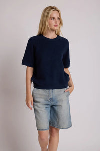 Kennedy Short Sleeve Crew Neck Sweatshirt Sweaters Perfect White Tee