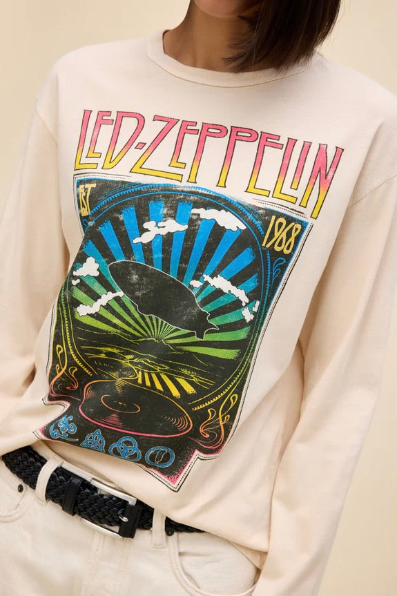 Led Zeppelin Reflection Crew Long Sleeve Tops Daydreamer