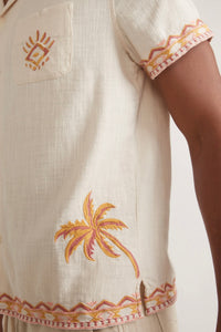 Embroidered Resort Shirt Tops Marine Layer