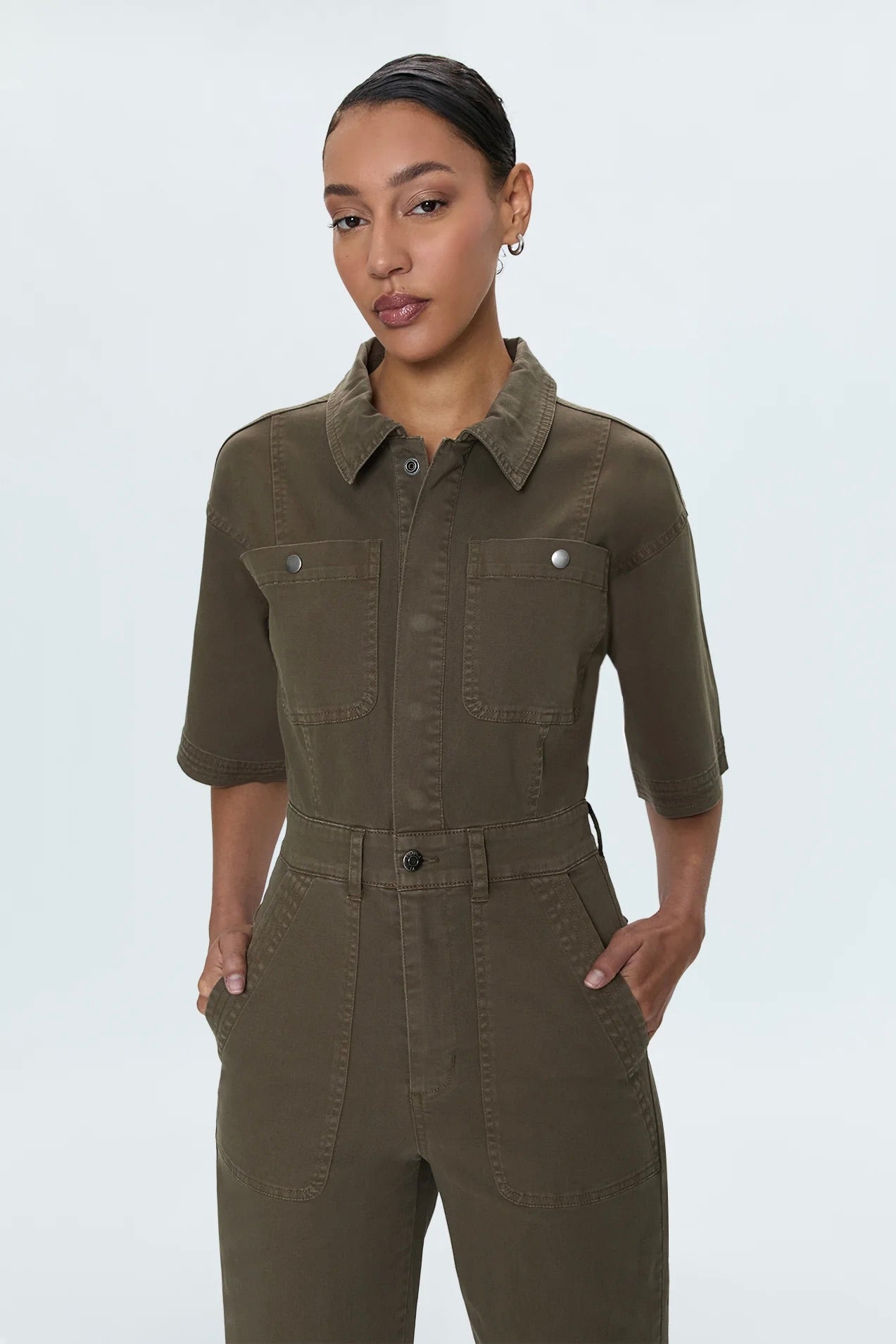 Bernice Jumpsuit - Deep Olive Dresses Pistola