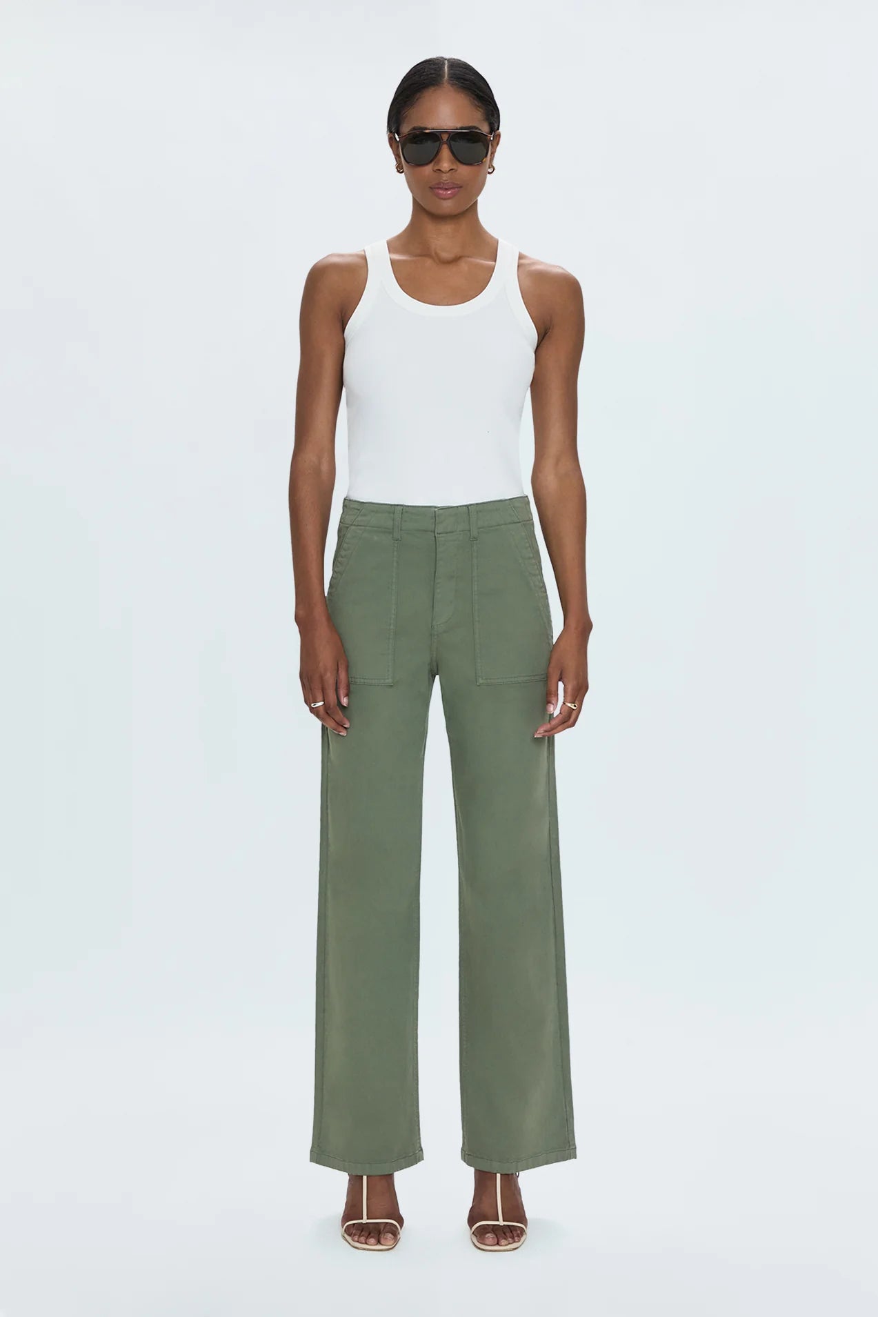 Nicole Full Length Wide Leg Pant Bottoms PISTOLA