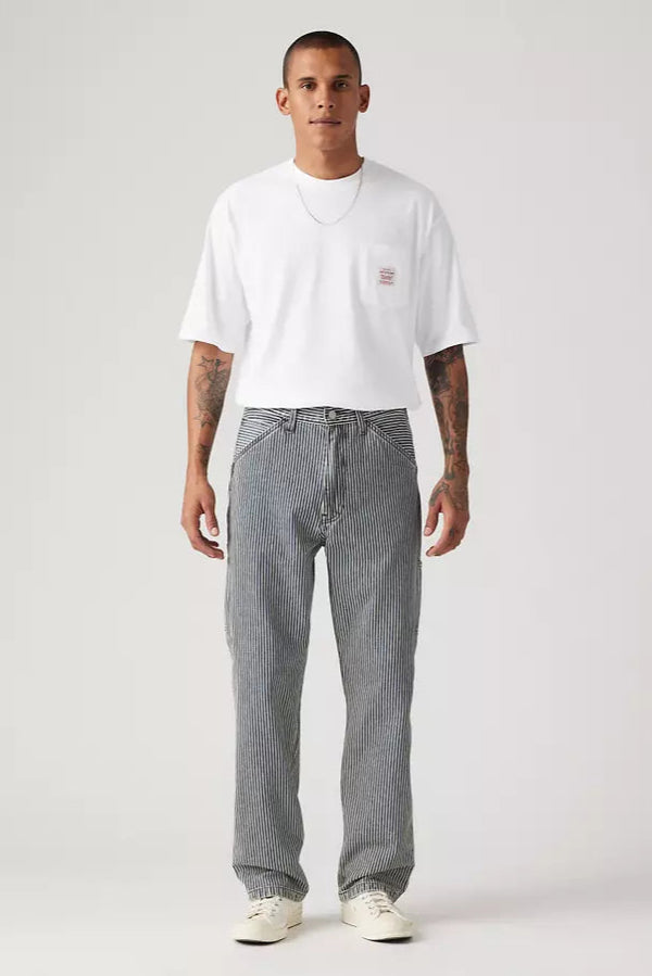 568 Loose Straight Carpenter Aged RR Stripe - The Canyon