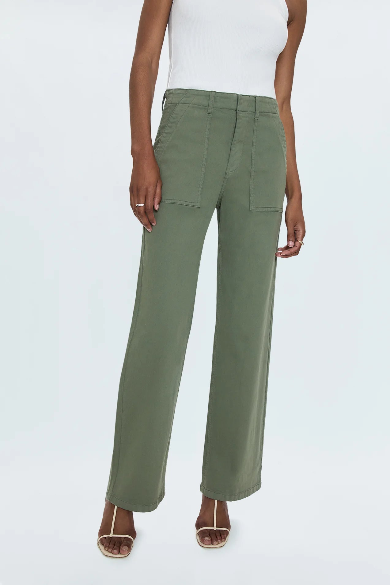 Nicole Full Length Wide Leg Pant Bottoms PISTOLA