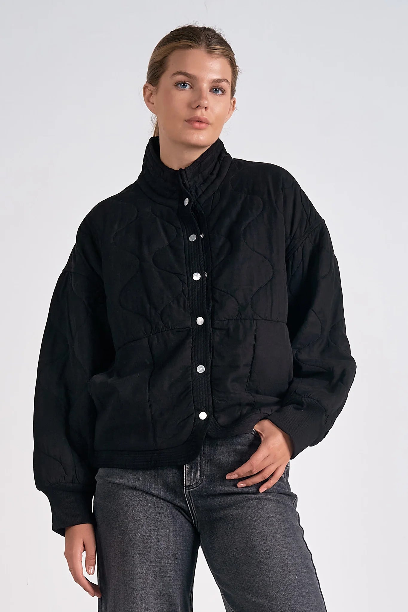 Quilted Bomber Outerwear Elan