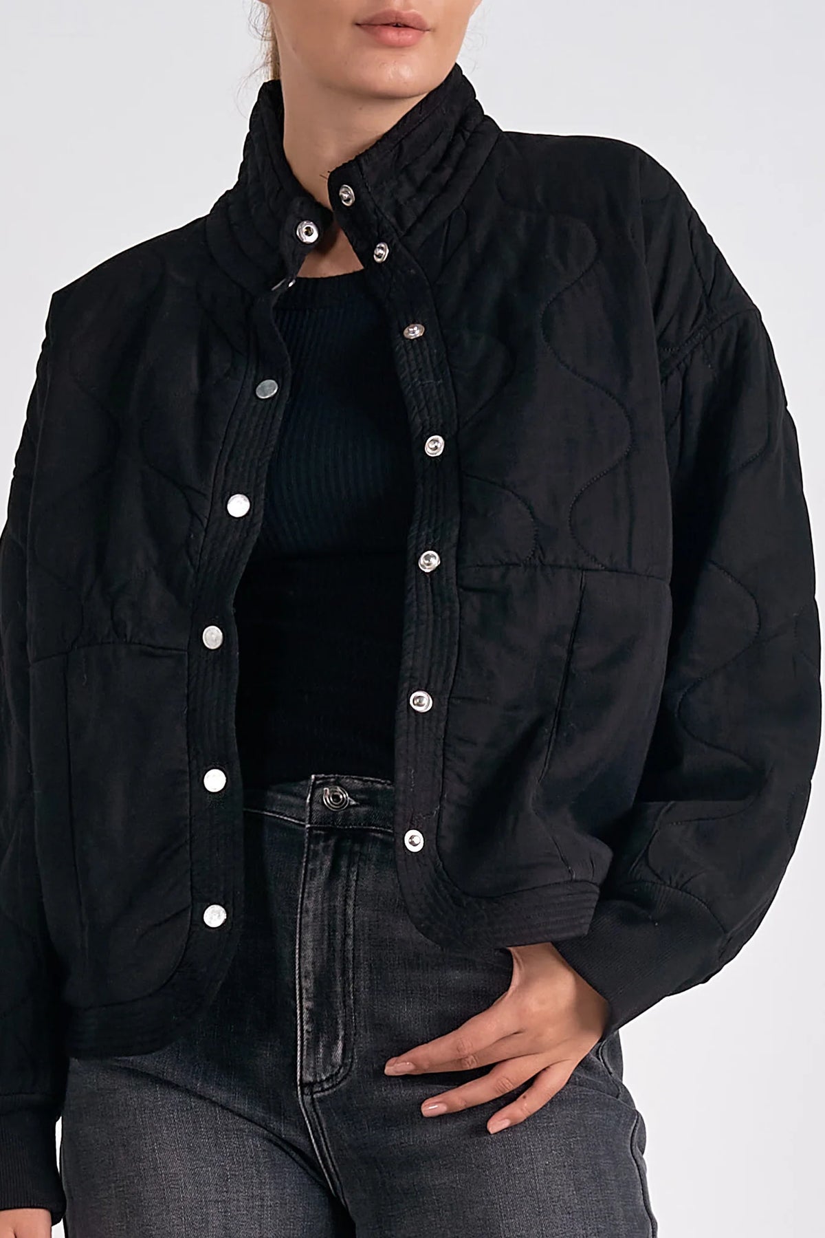 Quilted Bomber Outerwear Elan