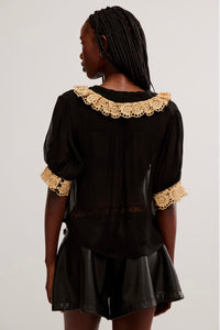 My Love Blouse - Black Tops Free People