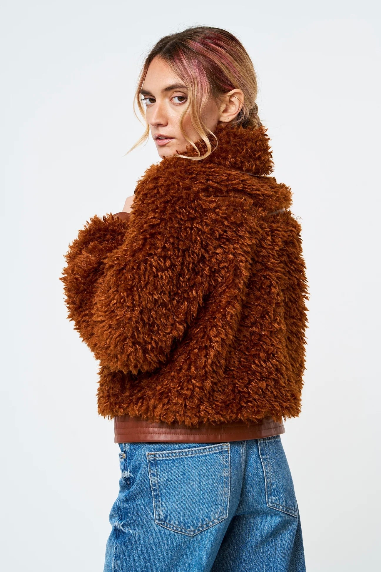 Faux Fur Bomber Jacket Outerwear Ciebon