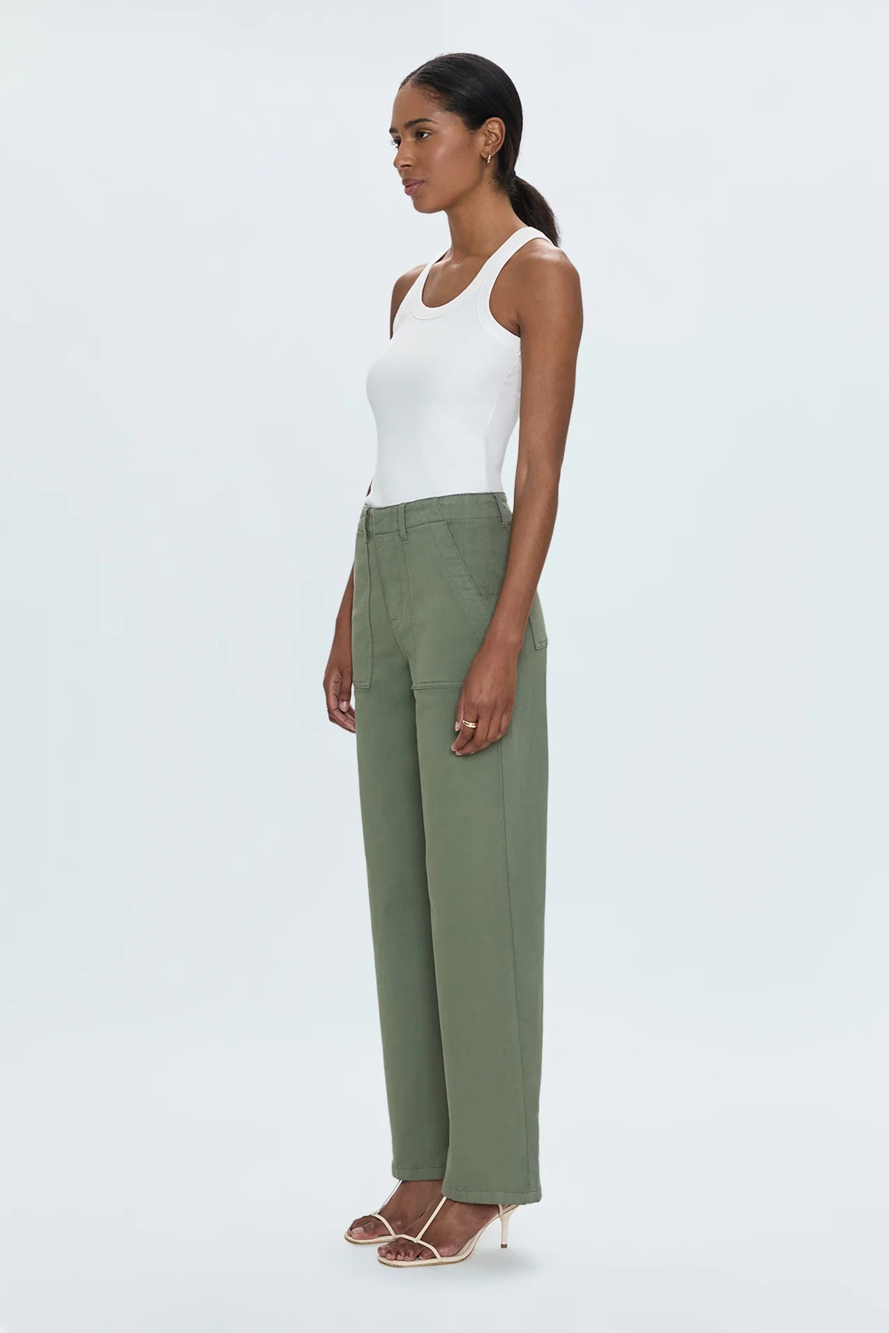 Nicole Full Length Wide Leg Pant Bottoms PISTOLA