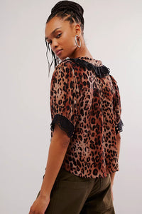 My Love Blouse - Leopard Tops Free People