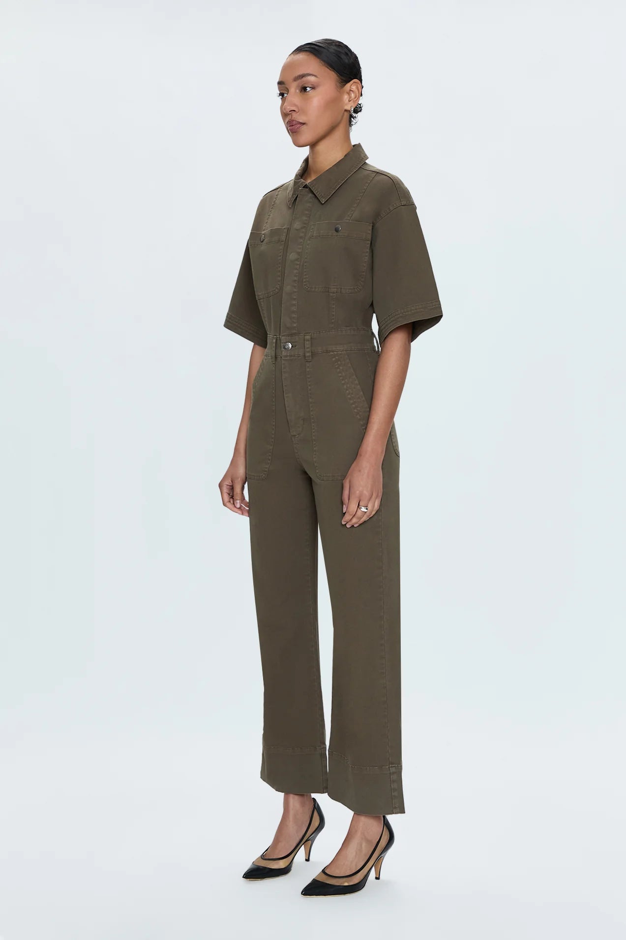 Bernice Jumpsuit - Deep Olive Dresses Pistola