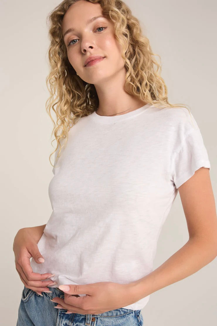 Modern Slub Tee - White Tops Z Supply