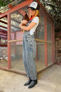 Ziggy Denim Overall - City Fog Dresses Free People