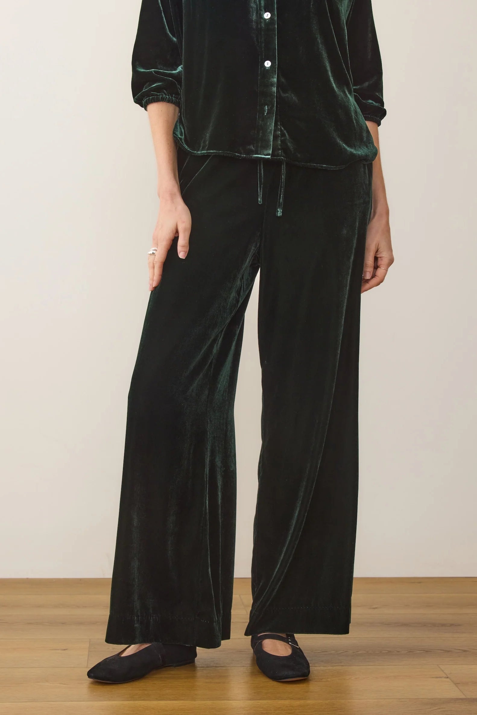 Bella Velvet Drawstring Pant