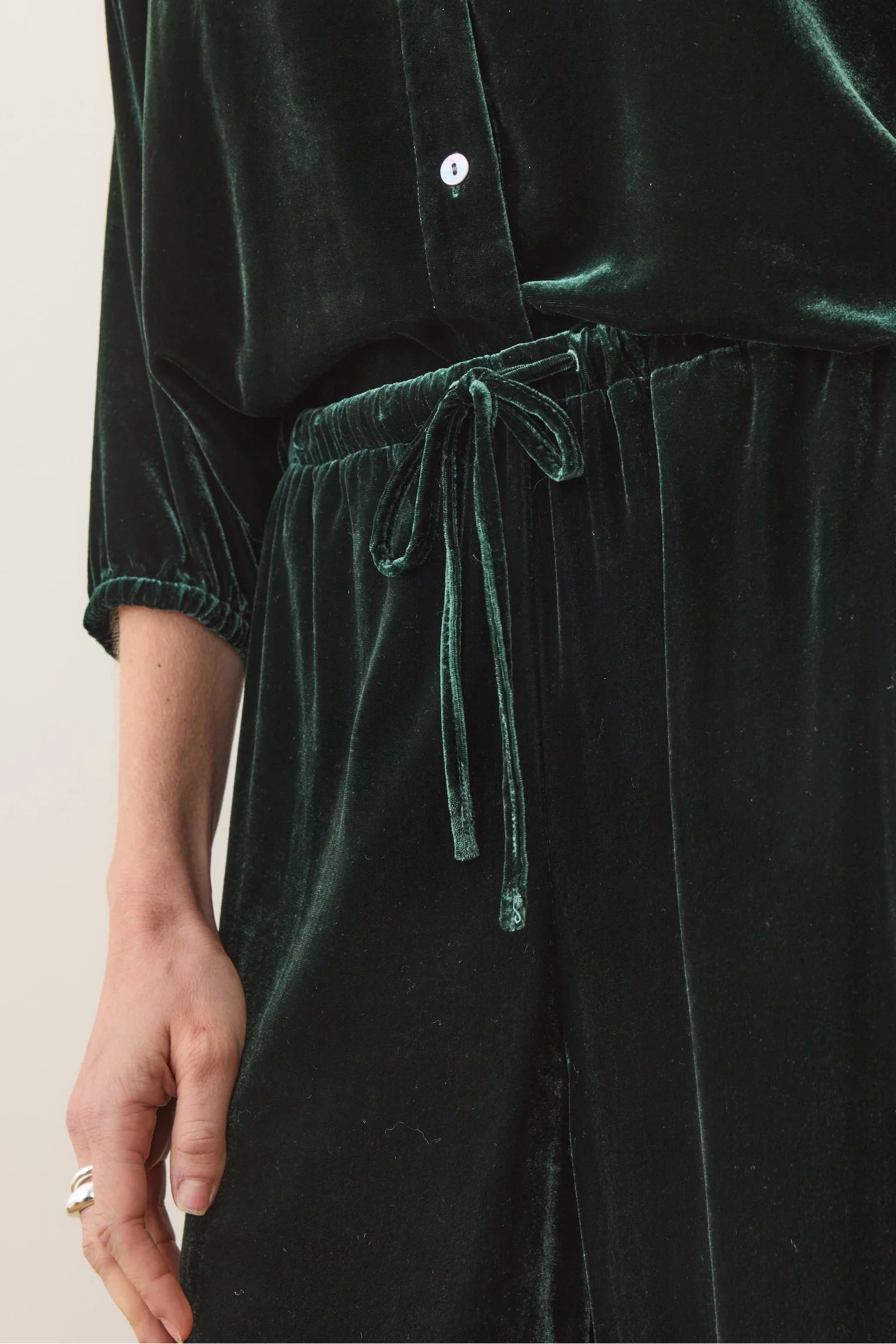 Bella Velvet Drawstring Pant