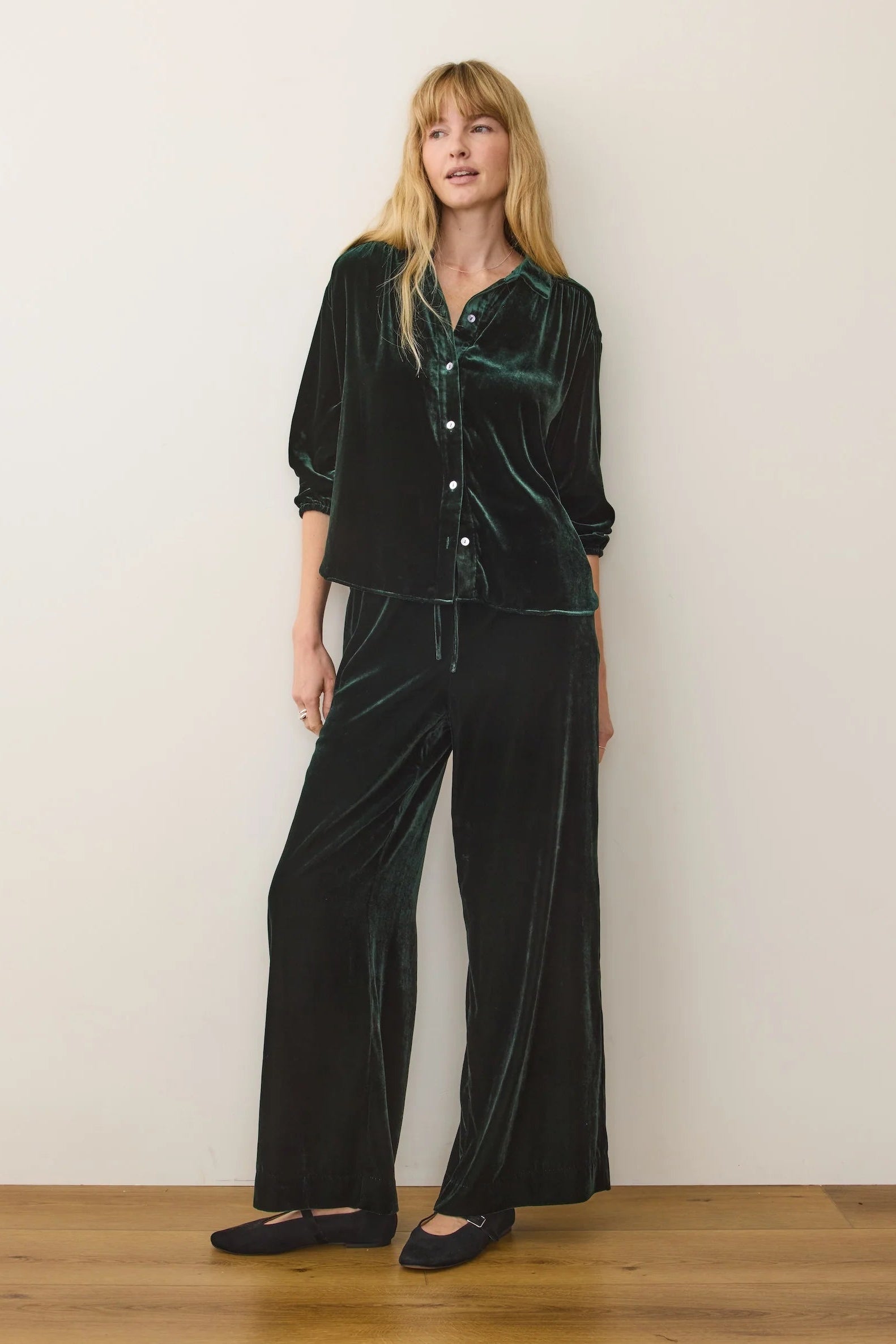 Bella Velvet Drawstring Pant