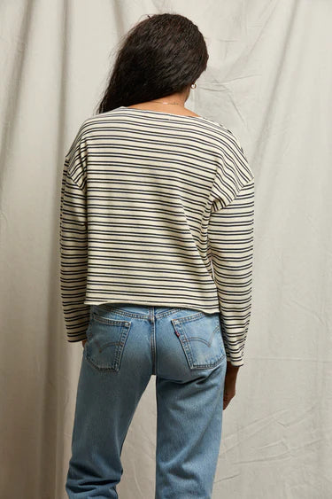 Briana French Terry Stripe Long Sleeve