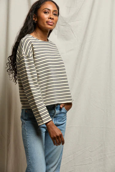 Briana French Terry Stripe Long Sleeve