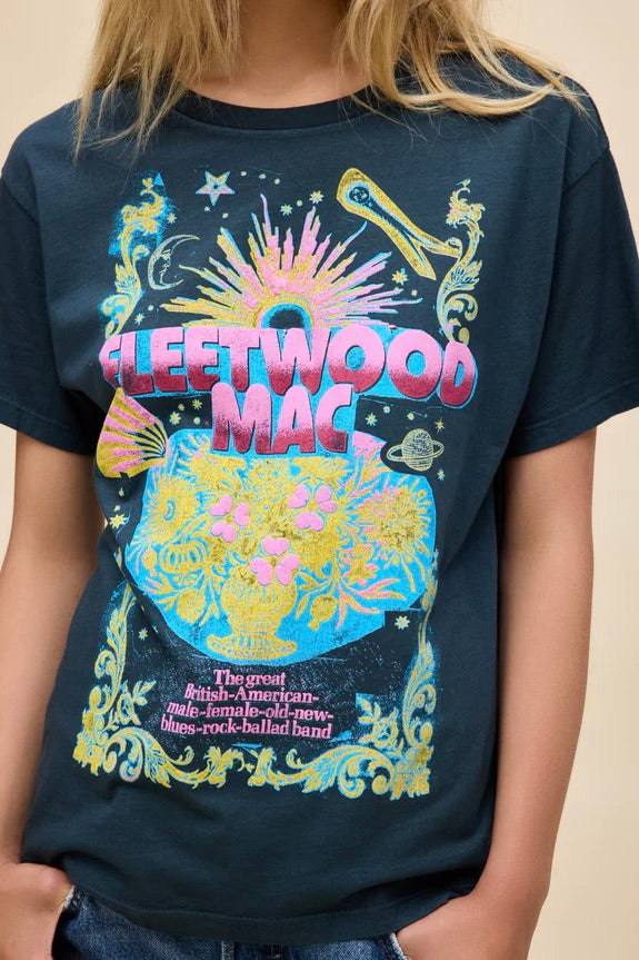 Fleetwood Mac Celestial Bouquet Boyfriend Tee Tops Daydreamer