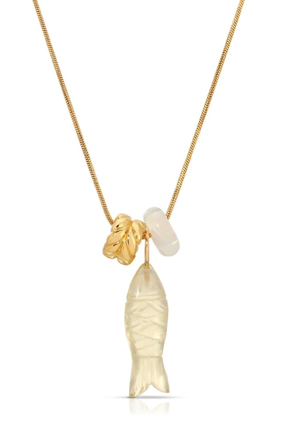 Catch Of The Day - Lemon Quartz 18k Gold Jewelry Jurate