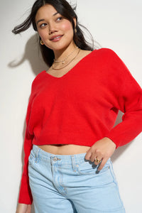 Camielle Knit Pullover - Red Sweaters Callahan