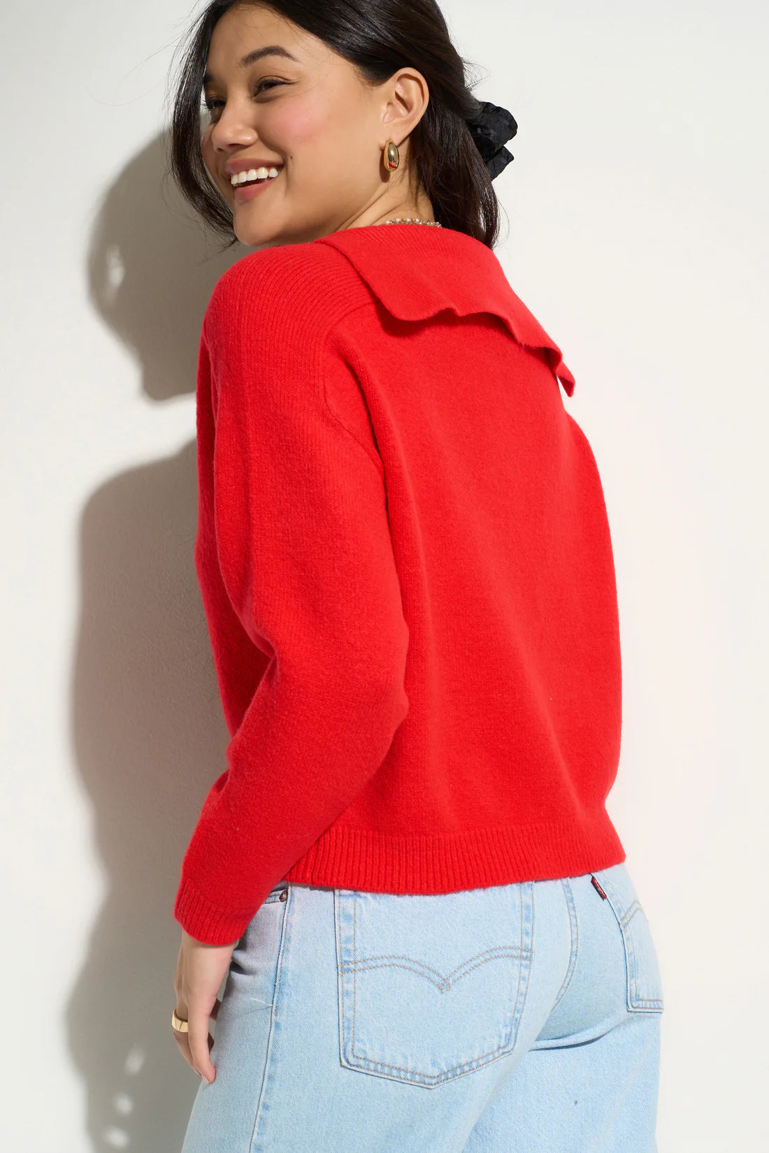 Camielle Knit Pullover - Red Sweaters Callahan