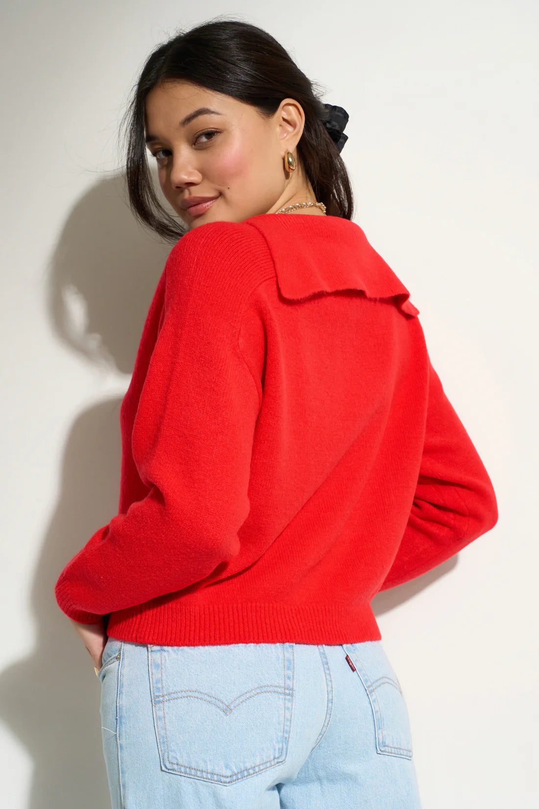 Camielle Knit Pullover - Red Sweaters Callahan