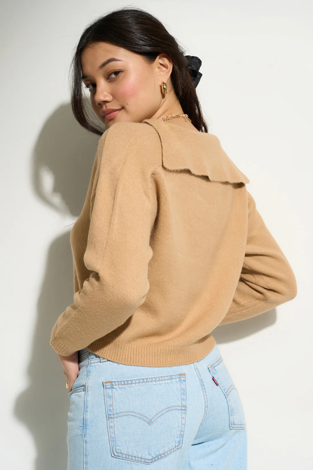 Camielle Knit Pullover - Camel Sweaters Callahan