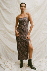 Cielo Leopard Midi Dress Dresses Z Supply