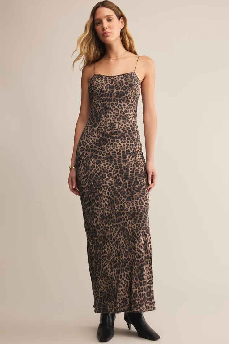 Cielo Leopard Midi Dress Dresses Z Supply