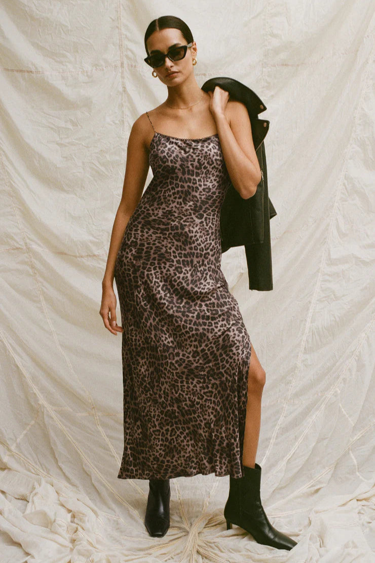 Cielo Leopard Midi Dress Dresses Z Supply