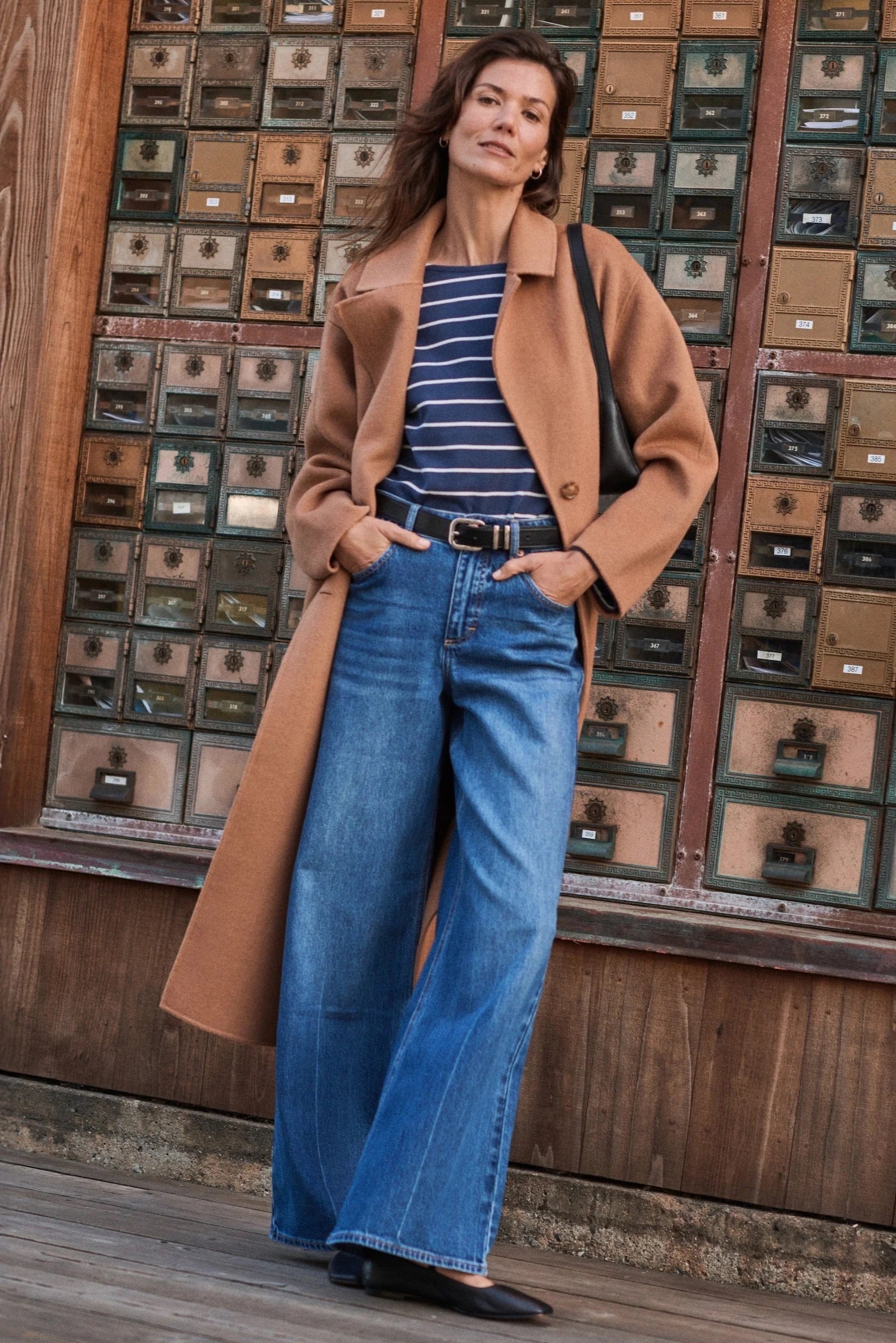 Colette Longline Coat - Camel Outerwear Marine Layer