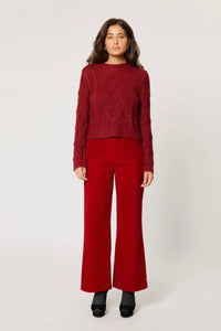 Cable Knit Sweater - Ruby Sweaters Rolla's