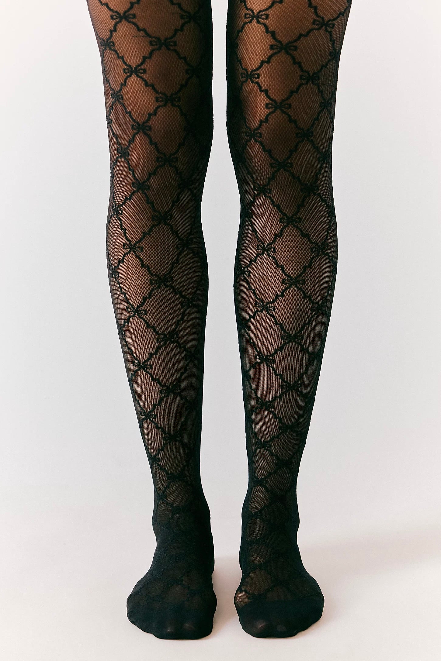 Ribbon Chain Tights Accessories Free People