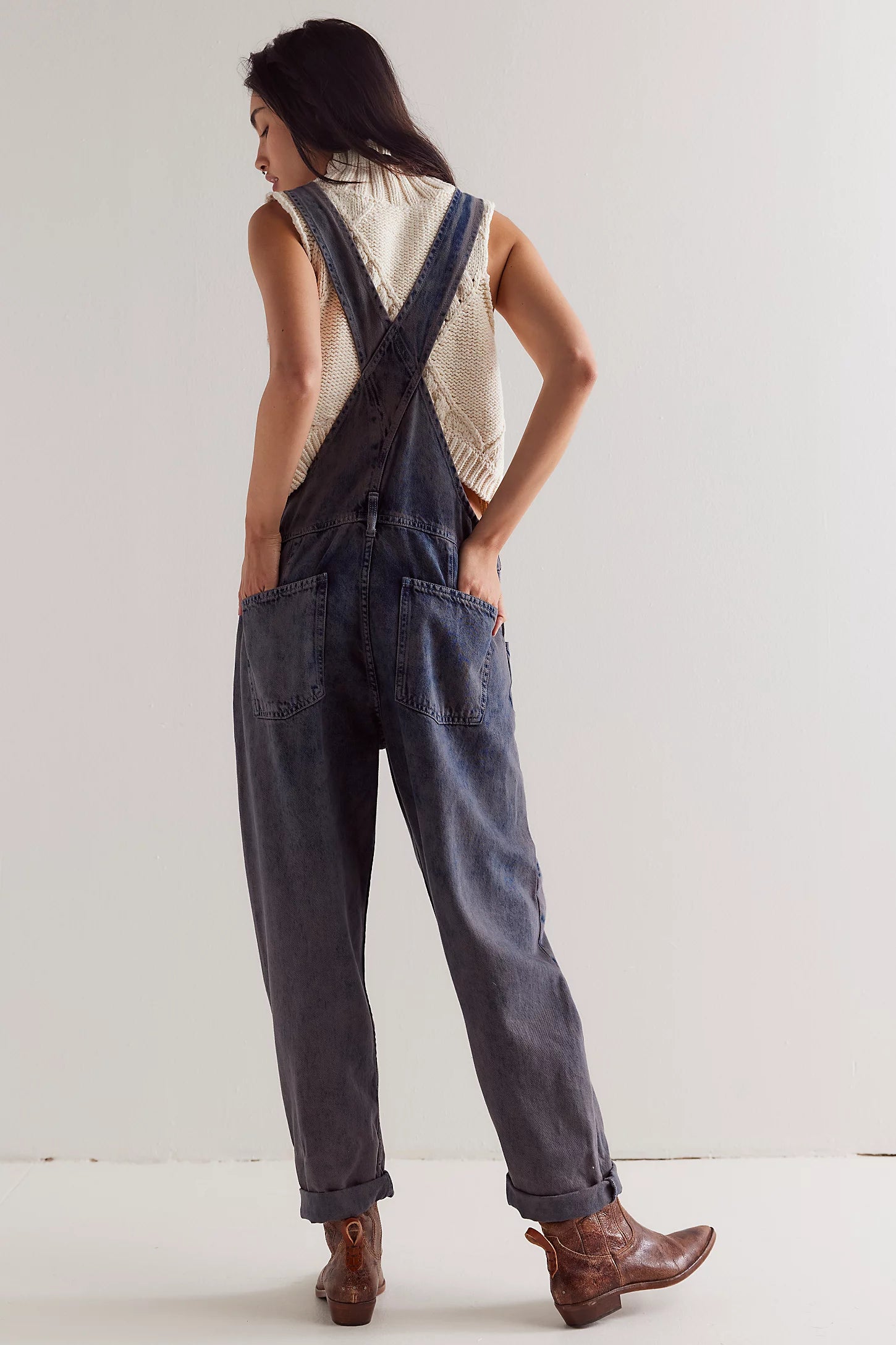 Ziggy Denim Overall - City Fog Dresses Free People