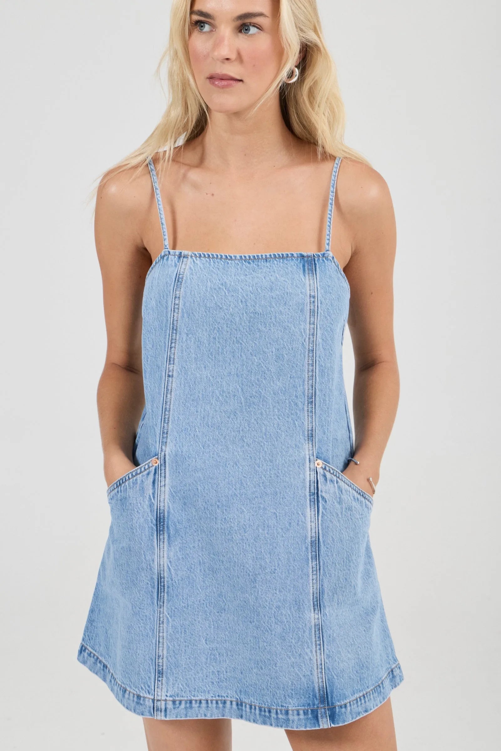 Deco Denim Cami Dress Dresses Rolla's
