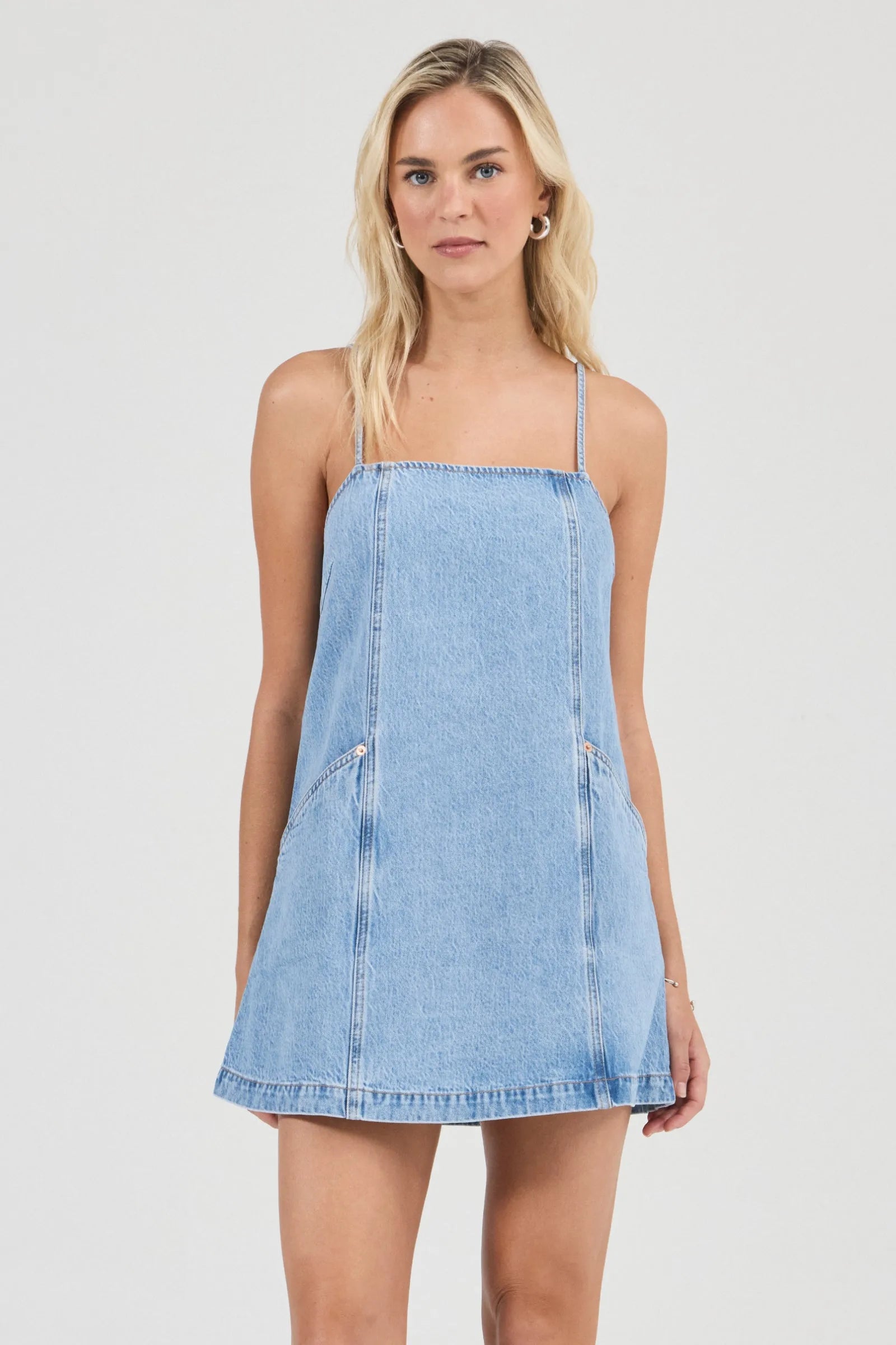 Deco Denim Cami Dress Dresses Rolla's