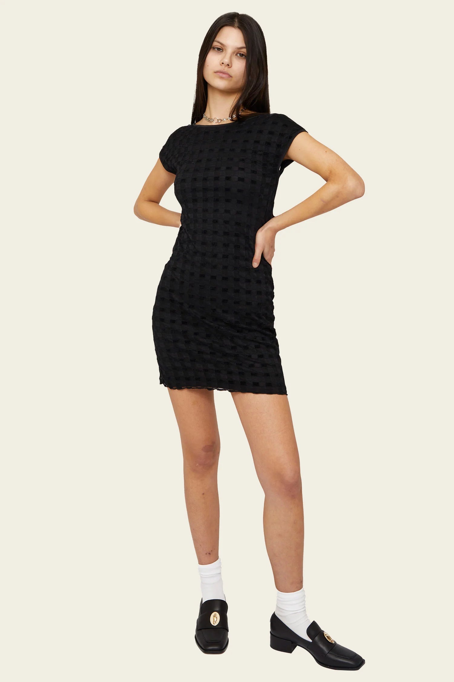 Harmony Checkered Mini Dress Dresses Find Me Now