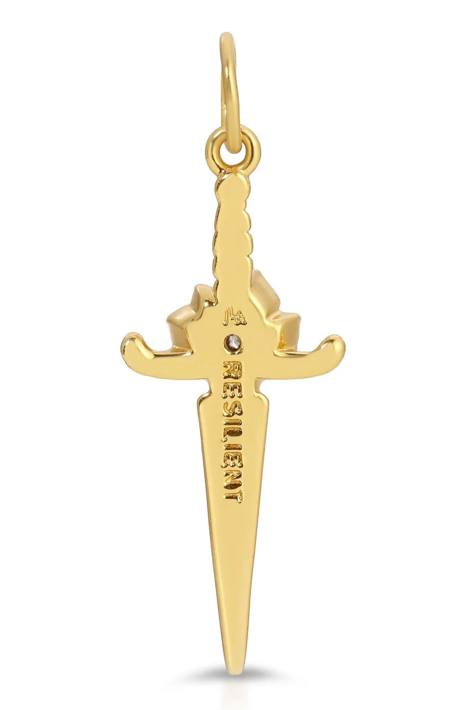 Resilient Necklace Dagger Rose - 14k Gold Jewelry Jurate