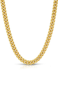 Goals Necklace Cuban Link - 14k Yellow Gold Jewelry Jurate