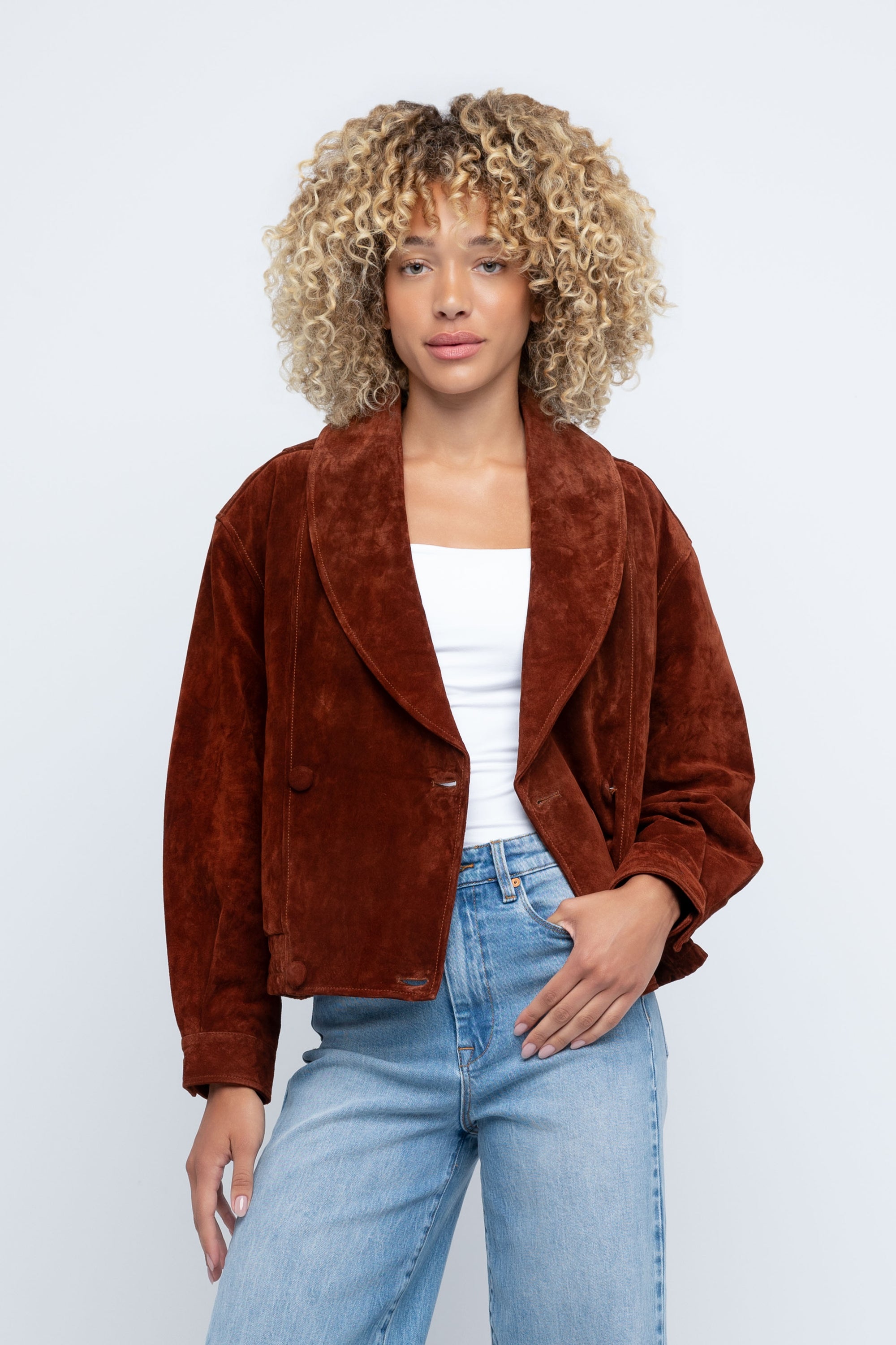 Root Beer Suede Jacket